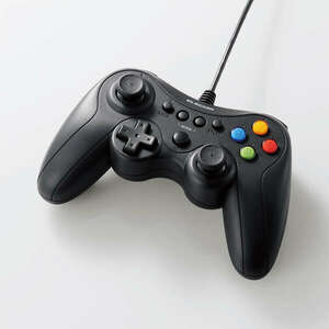 有線13ボタンゲームパッド FPS特化仕様 振動機能搭載 XInputとDirectInputの両対応 クロス配置(Xbox系配置)タイプ:JC-GP30XVBK