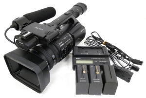 16 38-595267-11 [Y] (2) ソニー SONY HVR-Z5J HDV/DV 業務用 HDビデオカメラ HDVカムコーダー 2009年製 備品付属 福38