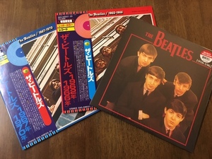 値下げ!ビートルズ:1962～1966 カラーレコード(レッド)2枚組／1967～1970 カラーレコード(ブルー)2枚組／1958-1962 カラーレコード(レッド)