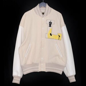 KAPITAL 40S Wool L-FIVE Varsity Jacket Lサイズ ベージュ K1910LJ105 キャピタル スタジアムジャケット スタジャン ジャンパー