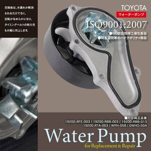 ウォーターポンプ シビック FD2 19200-RFE-003 / 19200-RBB-003 / 19200-RBB-013 / 19200-RTA-003 / WPH-058 / GWHO-50A