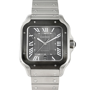 カルティエ Cartier サントス ドゥ ウォッチ LM WSSA0037 グレー文字盤 新品 腕時計 メンズ