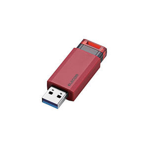 【5個セット】エレコム USBメモリー/USB3.1(Gen1)対応/ノック式/オートリターン機能付/16GB/レッド MF-PKU3016GRDX5 /l