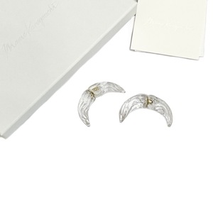 Mame Kurogouchi マメクロゴウチ Glass Demi Lunar Earrings ガラスピアス クリア 1 MM22FW-AC317