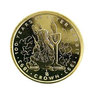 ピーターラビット金貨 エリザベス女王 ジブラルタル 1993年 1/10オンス 3.1g 24金 純金 イエローゴールド コレクション Gold