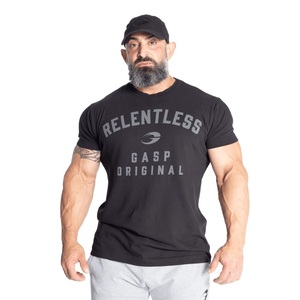 【メーカー直輸入正規品】 GASP ガスプ ギャスプ Relentless skull Tシャツ USサイズ:M ブラック ★ ジムウェア/フィジーク/ボディビル