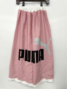PUMA プーマ ラップ タオル 86×120 ピンク プール 海 活躍 ★ 大きめ ロゴデザイン 