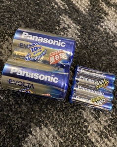 【未使用】Panasonic パナソニック アルカリ乾電池 単4 単1 セット EVOLTA
