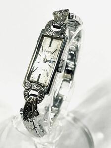 ◇1円 ★ K18WG アンティーク 腕時計 手巻き ジャンク 17石 レディース 