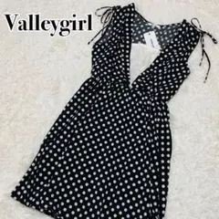 Valleygirl 新品タグ付き ノースリーブワンピ 膝丈 ドット【868】