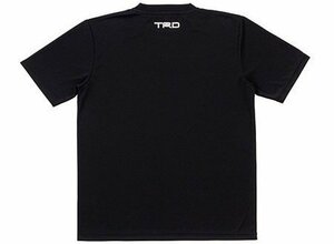 TRD ティーアールディ 半袖 ドライ Tシャツ 黒 ブラック 左胸 背中上部 TRDロゴ入り サイズ：LL ファッション