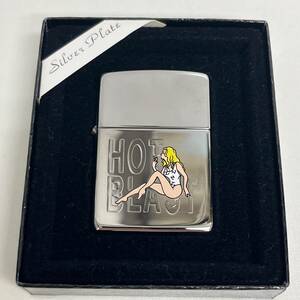 未使用　HOT BLAST　水着　シルバープレート　銀仕上げ　1996年製　Windy　ウィンディ　ZIPPO　ジッポー　オイルライター