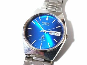 【Sk5】SEIKO/セイコー◇TYPEⅡ/タイプⅡ/7123-7000/QGP111◇1978年製♂クオーツ/デイデイト/Mブルー