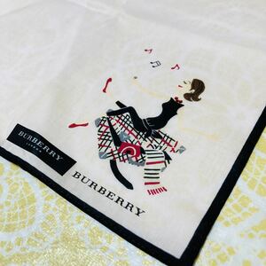 【人気柄】新品/BURBERRY/女の子/ハンカチ/正規品/綿100%/未使用/即決/匿名発送/バーバリー/ノバチェック/女性/バッグ柄/ピンク/マフラー柄