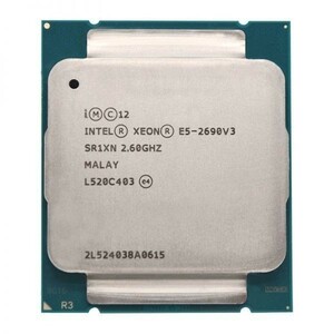 2個セット Intel Xeon E5-2690 v3 SR1XN 12C 2.6GHz 30MB 135W LGA2011-3 DDR4-2133