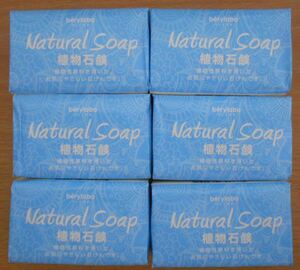 植物石鹸 Natural Soap 石けん 植物性原料 お肌にやさしい レギュラーサイズ 85g×6個 新品