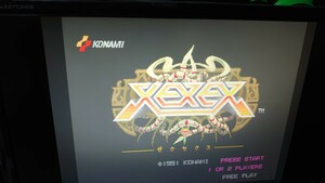 コナミ　KONAMI ゼクセクス XEXEX 電解コンデンサ交換済 インスト純正 音声ノイズあり