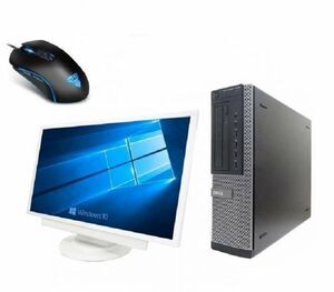 【サポート付き】超大画面22インチ液晶セット DELL 7010 デル Core i5-3770 メモリ:8GB SSD:240GB & 【最新版】ゲーミングマウスX9 usb有線