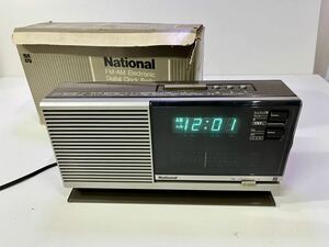 ナショナル National クロックラジオ RC-206 AM/FM デジタル目覚まし時計　昭和レトロ