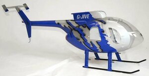 ☆ALIGN T-REX470専用　☆MD500E スケールボディ　☆ ☆G-Jive Blue☆