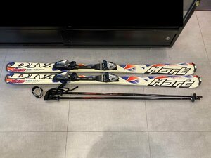 ◆Hart スキー板 DIVA D2.2 ROCKER 159cm スティック(社外品)付き 中古　現状◆10860★
