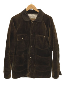 UNITED ARROWS & SONS◆FAKE FUR RND COVERALL/カバーオール/M/ポリエステル/BRW/5525-699-0475