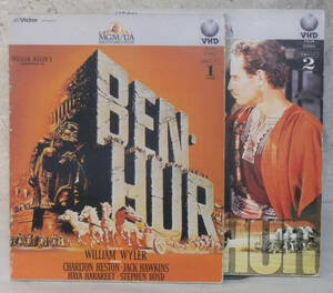 VHD2枚組 ■BEN-HUR■ ベン・ハー ハリウッド 名作 古典 アカデミー賞11部門史上最多受賞作品 JUNK