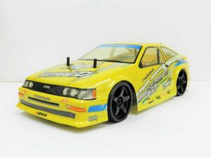 ☆ターボ機能付き☆ 2.4GHz 1/10 ドリフトラジコンカー トヨタ 86レビン タイプ 黄 【塗装済み完成品・フルセット】