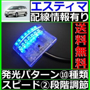 エスティマ R50系■本格ドアロック連動、LEDスキャナー青 純正キーレス装備車 汎用 7連 10×2パターン 加藤電機よりお薦め SCANNERS