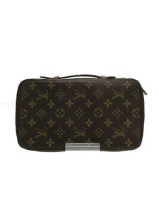 LOUIS VUITTON◆長財布/レザー/BRW/モノグラム/メンズ/M60113