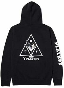 HUF Playboy Bunny Triple Triangle Pullover Hoodie Black S パーカー