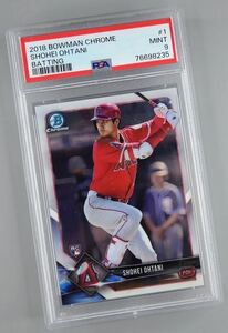 【7】MINT9！大谷翔平 2018 Bowman Chrome Rookie Card RC #1（PSA鑑定済）ルーキーカード/ダルビッシュ有・イチロー・直筆サインなし