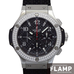 HUBLOT ウブロ ビッグバン スチールセラミック 301.SB.131.RX アフターダイヤベゼル メンズ 腕時計【中古】