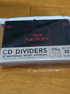 送料無料【CD DIVIDERS (ブラック) / 32枚セット / CD仕切板 / ディスクユニオン DISK UNION】