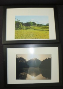 額縁 素敵な富士山 写真 ２枚 