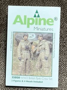 Alpine Miniatures[AM35050]1/35 イギリス戦車兵セット（WW2）　アルパインミニチュアズ　2体セット