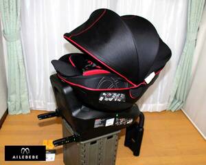 ◆Ｑ◆美品 エールベベ３６０度回転エールベベ・クルット4i プレミアムISOFIX◆新生児～AILEBEBE◆