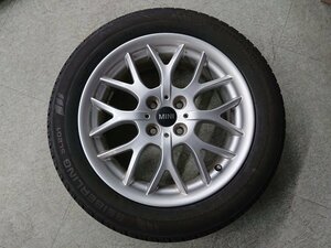 【棚卸し品】『psi』 R50 R53 R55 R56 BMWミニ 純正 16インチ アルミホイールX6.5J+48 4穴 PCD100&SEIBERLING SL201 195/55R16 夏タイヤ1本