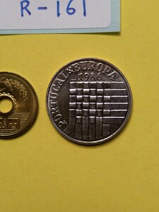 外国コイン　ポルトガル　(Rー１６１)　EU加盟記念硬貨　１９８６年　２５エスクード硬貨