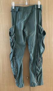 Dirk Bikkembergs parachute pants 46 used ダーク ビッケンバーグ パラシュート パンツ カーゴ ボンデージ bondage Antwerp italy archive