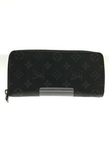 LOUIS VUITTON◆ジッピー・ウォレット・ヴェルティカル_モノグラム・エクリプス_BLK/PVC/BLK/メンズ