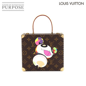 未使用 展示品 ルイ ヴィトン LOUIS VUITTON モノグラム パンダ ジュエリー ボックス ケース 村上隆 M92478 ゴールド 金具 90136234