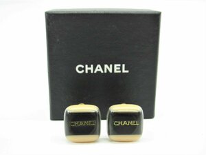 CHANEL シャネル ヴィンテージ 01A イヤリング スクエア バイカラー ∠UP3531