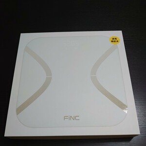 【未使用に近い】FiNC SmartScale (スマホ連動 体組成計 自動記録 Bluetooth)【薄型 高性能体重計 体重/BMI/内臓脂肪 no.1798