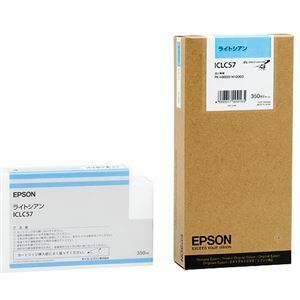 【新品】(まとめ) エプソン EPSON PX-P／K3インクカートリッジ ライトシアン 350ml ICLC57 1個 【×10セット】