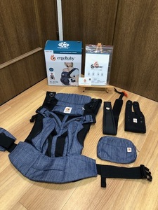 ☆　 【美品】ergobaby　エルゴベビー　ベビーキャリア　OMNI　オムニ　360　クールエア　※ 抱っこ紐　おんぶ　メッシュ　説明書あり　☆ 