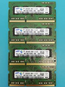 動作確認 SAMSUNG製 PC3-12800S 1Rx8 2GB×4枚組=8GB 12380030214