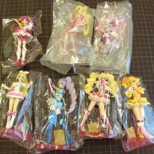 プリキュア　トレーディングフィギュア　フィギュア　まとめて　7点→中古5点(現状出品)＆未開封2点　要画像確認　