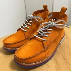 【BCR】『25』ビーシーアール　ハイカットスニーカー　ブーツ　オレンジ　美品
