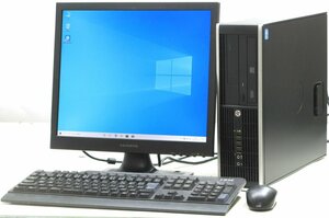 HP Compaq Pro 6300 SFF-3240 ■ 17インチ 液晶セット ■ i3-3240/DVDROM/DisplayPort/省スペース/Windows10 デスクトップ